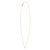 14K Yellow Gold Mini Diamond C Initial Pendant Necklace