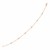 14k Rose Gold 7 inch Bracelet with Diamond Stations