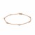 14k Rose Gold 7 inch Bracelet with Diamond Stations (3.30 mm)