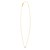 14K Yellow Gold Mini Diamond R Initial Pendant Necklace
