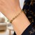 Polished Cable Chain Style Bracelet in 14k Yellow Gold (9.40 mm)