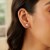Faceted White Cubic Zirconia Stud Earrings in 14k Yellow Gold(4mm)