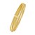 14K Yellow Gold Polished Omega And Beaded Layered Cuff (7.80 mm)