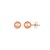 Classic Round Stud Earrings in 14k Rose Gold (7.00 mm)