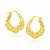 Mesh Scallop Hoop Earrings in 14K Yellow Gold