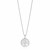 Sterling Silver Round Spiral Motif Tree of Life Necklace