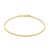 Solid Diamond Cut Rope Bracelet in 14k Yellow Gold  (1.60 mm)