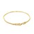 Solid Diamond Cut Rope Bracelet in 14k Yellow Gold  (1.60 mm)