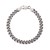 Sterling Silver Gunmetal Finish Miami Cuban Link Bracelet (7.00 mm)