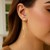 14k Yellow Gold Italian Oval Link Earrings