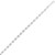 Sterling Silver Rhodium Plated Lite Puffed Mariner Chain (7.80 mm)