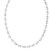 Sterling Silver Rhodium Plated Lite Puffed Mariner Chain (7.80 mm)