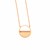 14k Rose Gold Circle Necklace with Diamonds