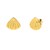 Sea Shell Stud Earrings in 10K Yellow Gold 