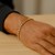 Track Design Link Mens Bracelet in 14k Yellow Gold (5.00 mm)