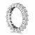 Classic Common Prong Princess Cut Diamond Eternity Ring in 14k White Gold