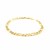 Lite Figaro Bracelet in 10k Yellow Gold  (4.70 mm)