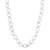 Sterling Silver Rhodium Plated Link Necklace