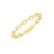 14K Yellow Gold Oval Links Stackable Ring