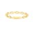 14K Yellow Gold Oval Links Stackable Ring