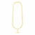 14k Yellow Gold Alternating Oval and Round Chain Necklace with Toggle