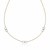 Polished Infinity Station Necklace in 14k Two-Tone Gold