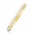 Zigzag Pattern Textured Bangle in 10k Two-Tone Gold (6.00 mm)
