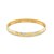 Zigzag Pattern Textured Bangle in 10k Two-Tone Gold (6.00 mm)