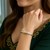 Zigzag Pattern Textured Bangle in 10k Two-Tone Gold (6.00 mm)
