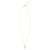 14K Yellow Gold Diamon Oro Cross Necklace