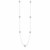 Sterling Silver Station Necklace with Large Polished Beads