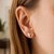 Polished Puffed Heart Earrings in 14k Rose Gold