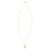 14K Yellow Gold Diamond Cut Cross Necklace