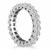 Classic Princess Cut Diamond Eternity Ring in 14k White Gold