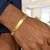 14k Two Tone Gold 8 1/2 inch Mens Curb Chain ID Bracelet with White Pave (8.30 mm)