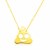 14k Yellow Gold Necklace with Poop Emoji Symbol