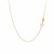 14k Two-Toned Yellow and White Gold Interlocking Rings Necklace