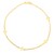 Stationed Cross Anklet in 14K Yellow Gold (1.00 mm)