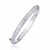 Dome Woven Diamond Cut Style Children's Bangle in 14k White Gold