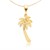 Palm Tree Pendant in 14K Yellow Gold
