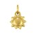 14K Yellow Gold Polished Sun Charm Pendant