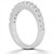 Shared Prong Diamond Wedding Ring Band in 14k White Gold