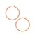 Classic Hoop Earrings in 14K Rose Gold (2x30 mm)