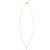 14K Yellow Gold Petite Diamond Cross Necklace