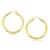 Classic Hoop Earrings in 14k Yellow Gold (4x40mm)