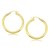 Classic Hoop Earrings in 14k Yellow Gold (4x40mm)