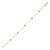 14K Yellow Gold CZ Station Bracelet