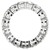 Round Cut Lab Grown Diamond Eternity Ring in 14k White Gold (5 cttw FG/VS2)