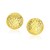Diamond Cut Puff Round Earrings in 14k Yellow Gold(11mm)