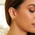 Diamond Cut Puff Round Earrings in 14k Yellow Gold(11mm)